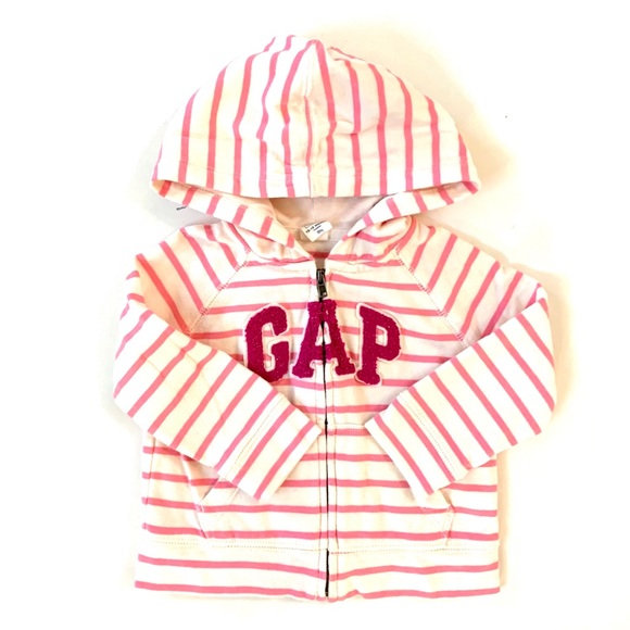 GAP Other - 3/$25 GAP Baby Girl Striped Hooded Sweatshirt